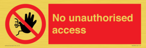 No unauthorised access